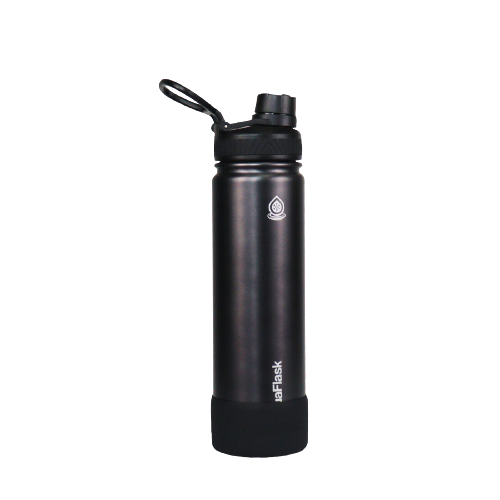 Stainless Steel Wide-Mouth Insulated Bottle – 22 oz. - Obsidian Solar