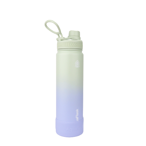 Water Bottle with Flip Straw Lid - Lavender Fields