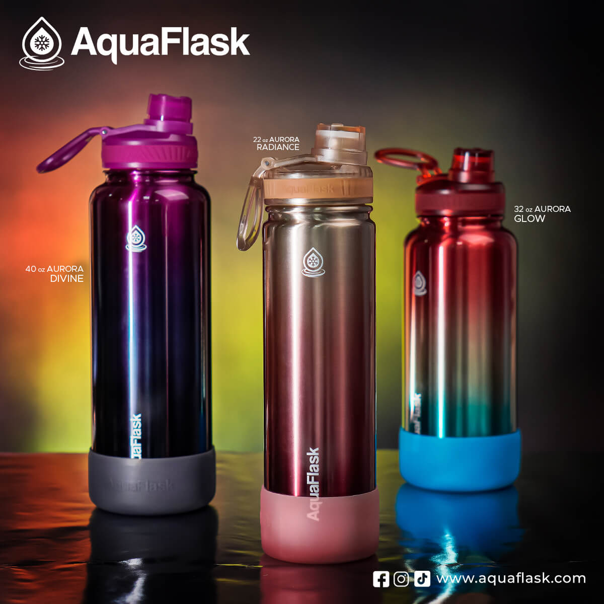 Aquaflask Lid Cap Replacement 14oz /18oz /22oz /32oz /40oz /64oz Sports  Wide Mouth Water Bottles, Diamond